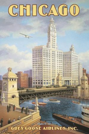 Chicago, IL Vintage Posters, Paintings & Wall Art Prints | Art.com 