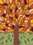 Tree of Life - Orange-Kerri Ambrosino-Giclee Print