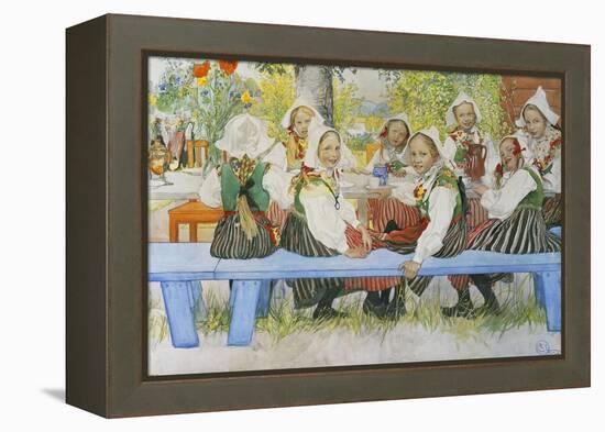 Kersti's Birthday, 1909-Carl Larsson-Framed Premier Image Canvas