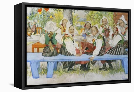 Kersti's Birthday, 1909-Carl Larsson-Framed Premier Image Canvas