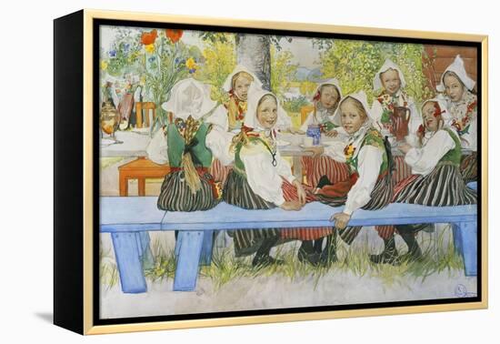 Kersti's Birthday, 1909-Carl Larsson-Framed Premier Image Canvas