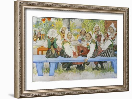 Kersti's Birthday-Carl Larsson-Framed Giclee Print