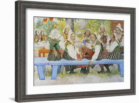 Kersti's Birthday-Carl Larsson-Framed Giclee Print