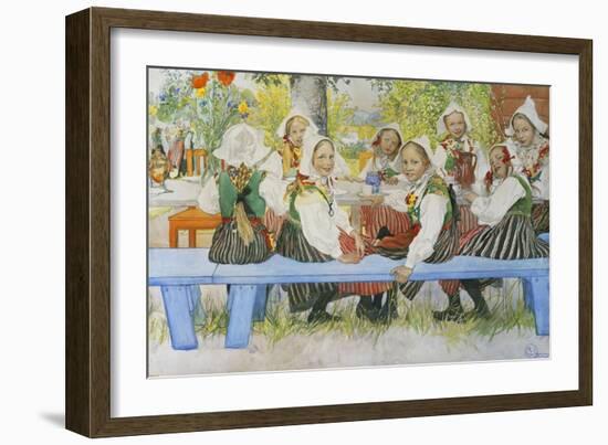 Kersti's Birthday-Carl Larsson-Framed Giclee Print