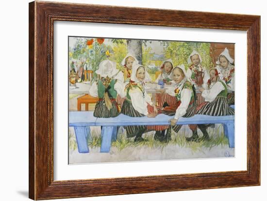 Kersti's Birthday-Carl Larsson-Framed Giclee Print