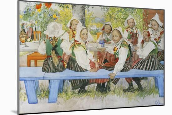 Kersti's Birthday-Carl Larsson-Mounted Giclee Print