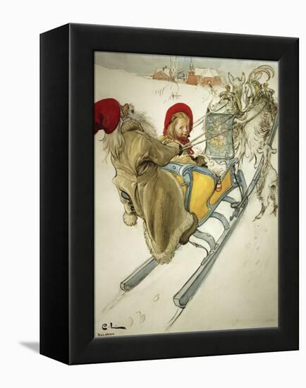 Kersti Sledging, 1901-Carl Larsson-Framed Premier Image Canvas