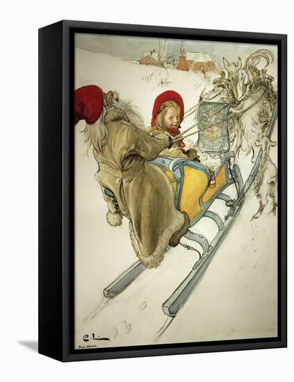 Kersti Sledging, 1901-Carl Larsson-Framed Premier Image Canvas