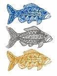 Three Folk Art Fish-Kerstin Stock-Art Print