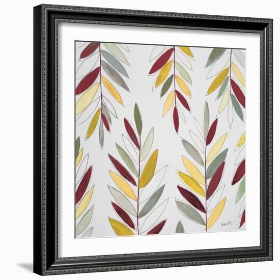 Kesa Leaves in Purple-Lanie Loreth-Framed Art Print