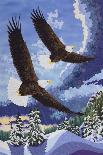 Soaring Over Cloth Mountain-Kestrel Michaud-Giclee Print