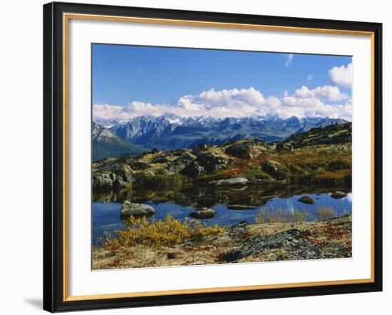 Kesugi Ridge, Denali National Park, Alaska, USA-Scott T. Smith-Framed Photographic Print