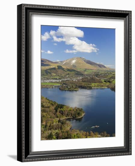 Keswick and Skiddaw Viewed from Catbells, Derwent Water, Lake District Nat'l Park, Cumbria, England-Chris Hepburn-Framed Photographic Print