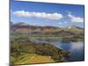 Keswick and Skiddaw Viewed from Catbells, Derwent Water, Lake District Nat'l Park, Cumbria, England-Chris Hepburn-Mounted Photographic Print