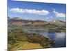 Keswick and Skiddaw Viewed from Catbells, Derwent Water, Lake District Nat'l Park, Cumbria, England-Chris Hepburn-Mounted Photographic Print