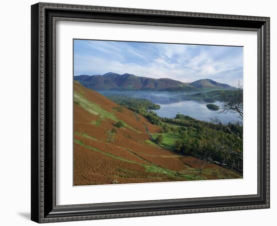 Keswick, Beside Derwent Water, with Skiddaw and Blencathra Behind, Lake District, Cumbria, England-Rainford Roy-Framed Photographic Print