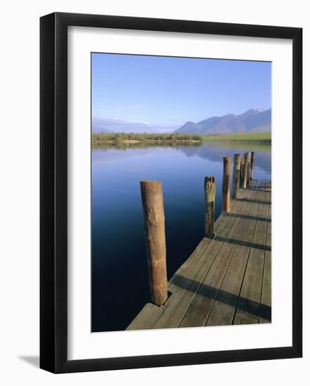 Keswick Landing Stage, Derwentwater (Derwent Water), Lake District National Park, Cumbria, England-Neale Clarke-Framed Photographic Print