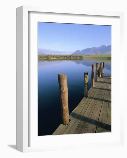 Keswick Landing Stage, Derwentwater (Derwent Water), Lake District National Park, Cumbria, England-Neale Clarke-Framed Photographic Print