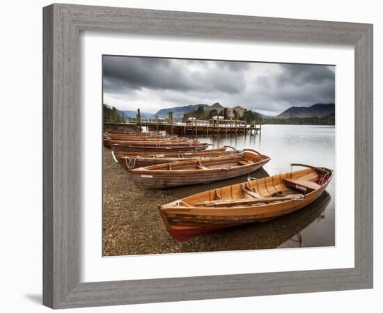 Keswick Launch Boats, Derwent Water, Lake District National Park, Cumbria, England-Chris Hepburn-Framed Photographic Print