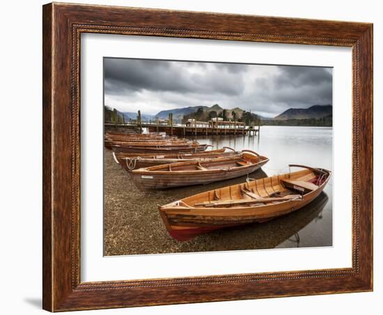 Keswick Launch Boats, Derwent Water, Lake District National Park, Cumbria, England-Chris Hepburn-Framed Photographic Print