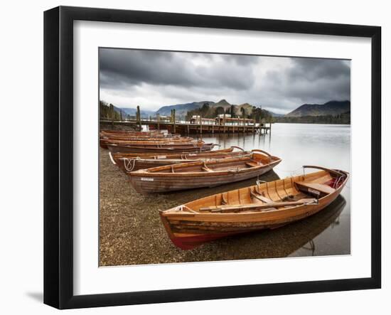 Keswick Launch Boats, Derwent Water, Lake District National Park, Cumbria, England-Chris Hepburn-Framed Photographic Print