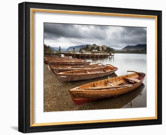 Keswick Launch Boats, Derwent Water, Lake District National Park, Cumbria, England-Chris Hepburn-Framed Photographic Print