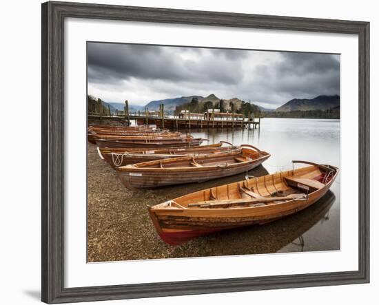 Keswick Launch Boats, Derwent Water, Lake District National Park, Cumbria, England-Chris Hepburn-Framed Photographic Print