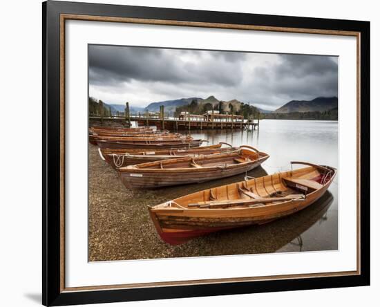 Keswick Launch Boats, Derwent Water, Lake District National Park, Cumbria, England-Chris Hepburn-Framed Photographic Print