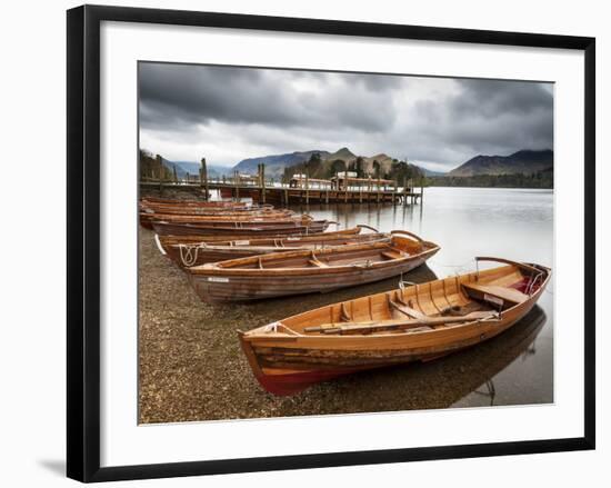 Keswick Launch Boats, Derwent Water, Lake District National Park, Cumbria, England-Chris Hepburn-Framed Photographic Print