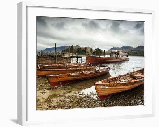 Keswick Launch Boats, Derwent Water, Lake District National Park, Cumbria, England-Chris Hepburn-Framed Photographic Print