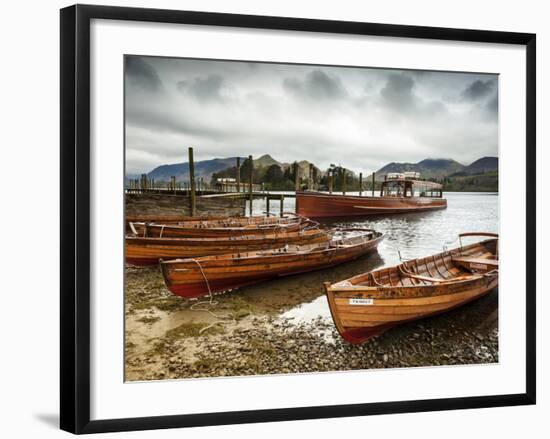 Keswick Launch Boats, Derwent Water, Lake District National Park, Cumbria, England-Chris Hepburn-Framed Photographic Print