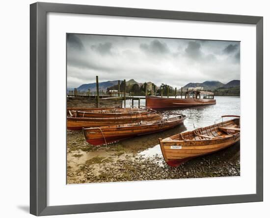 Keswick Launch Boats, Derwent Water, Lake District National Park, Cumbria, England-Chris Hepburn-Framed Photographic Print