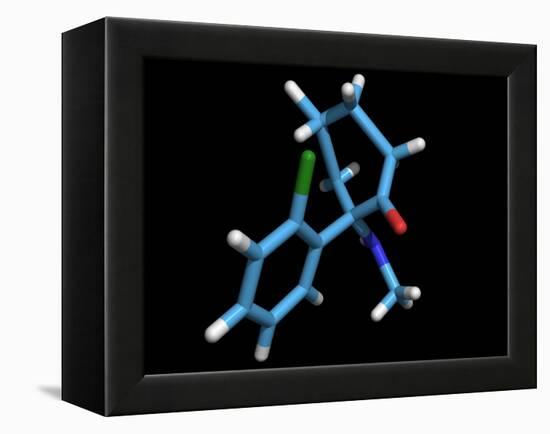 Ketamine Molecule, Recreational Drug-Dr. Tim Evans-Framed Premier Image Canvas