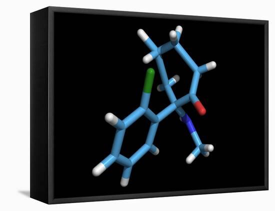 Ketamine Molecule, Recreational Drug-Dr. Tim Evans-Framed Premier Image Canvas