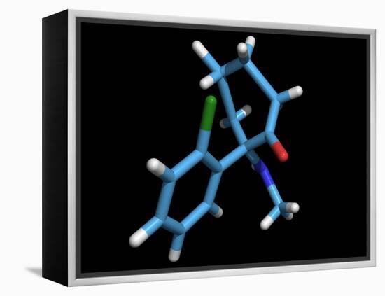 Ketamine Molecule, Recreational Drug-Dr. Tim Evans-Framed Premier Image Canvas