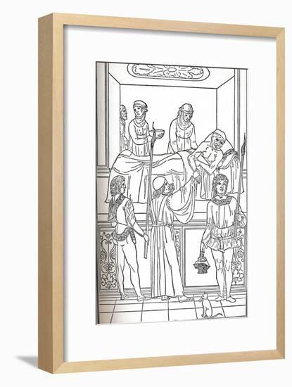 'Ketham: Fasciculus Medicinae, Venice, 1493, The Treatment Of The Plauge', c1493-Unknown-Framed Giclee Print