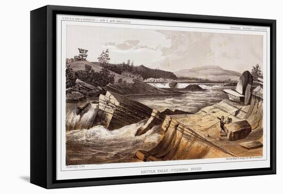 Kettle Falls, Columbia River-Thomas H. Ford-Framed Premier Image Canvas