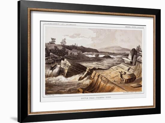 Kettle Falls, Columbia River-Thomas H. Ford-Framed Giclee Print