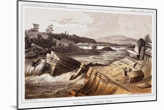 Kettle Falls, Columbia River-Thomas H. Ford-Mounted Giclee Print