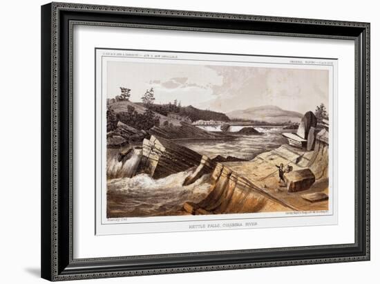 Kettle Falls, Columbia River-Thomas H. Ford-Framed Giclee Print