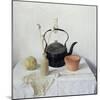 Kettle, Poppyheads and Gourd, Still Life, 1990-Arthur Easton-Mounted Giclee Print