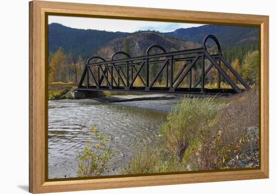 Kettle Valley Rail Bridge over the Nicola River-digimax-Framed Premier Image Canvas