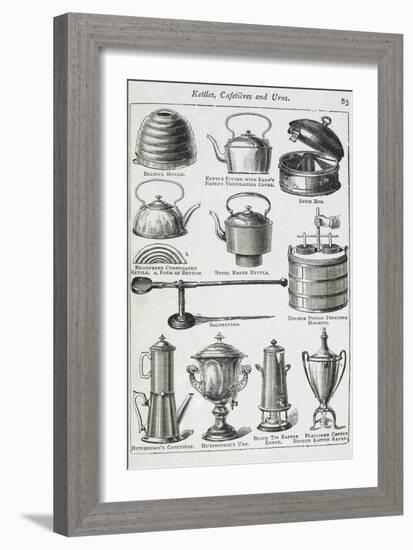 Kettles, Cafetieres and Urns-Isabella Beeton-Framed Giclee Print