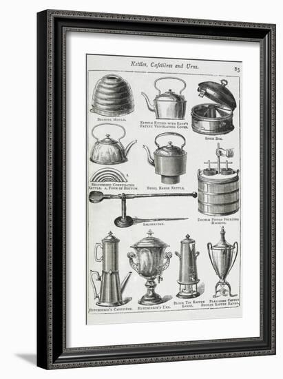 Kettles, Cafetieres and Urns-Isabella Beeton-Framed Giclee Print