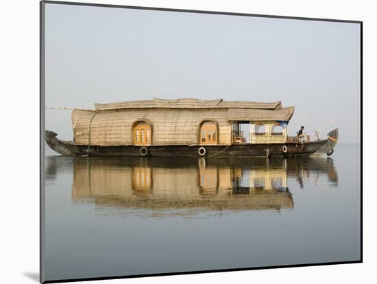 Kettuvallum on Lagoon in Backwaters, Kumarakom, Kerala, India, Asia-Annie Owen-Mounted Photographic Print