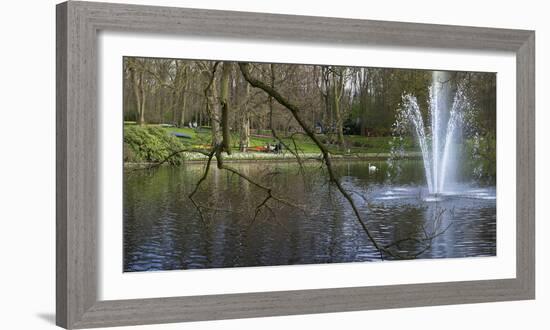 Keukenhof Garden Pond in Spring-Anna Miller-Framed Photographic Print