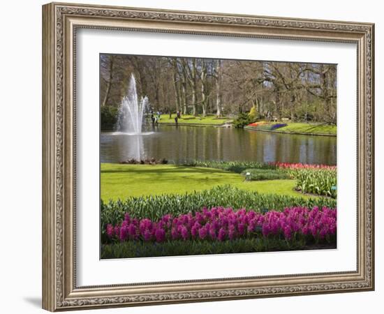 Keukenhof, Park and Gardens Near Amsterdam, Netherlands, Europe-Amanda Hall-Framed Photographic Print