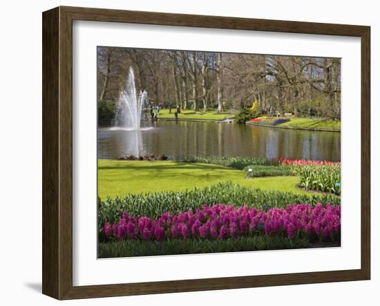 Keukenhof, Park and Gardens Near Amsterdam, Netherlands, Europe-Amanda Hall-Framed Photographic Print