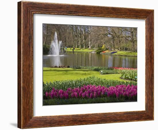 Keukenhof, Park and Gardens Near Amsterdam, Netherlands, Europe-Amanda Hall-Framed Photographic Print