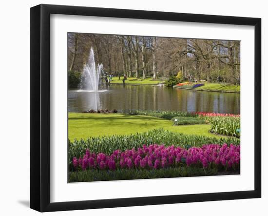 Keukenhof, Park and Gardens Near Amsterdam, Netherlands, Europe-Amanda Hall-Framed Photographic Print